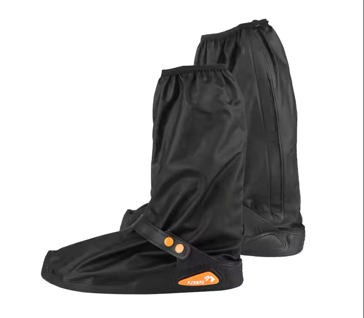 Funda Para Zapatos Impermeable Larga Detalles Naranjos