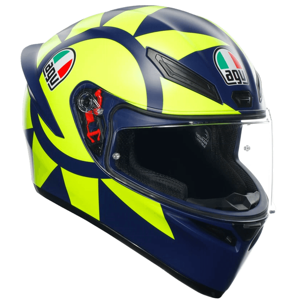 Casco AGV K1 Soleluna 2018 Amarillo Azul Matte