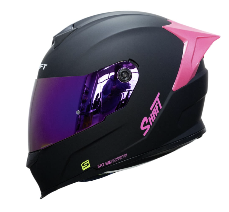 Casco Shaft 502 Negro Rosa
