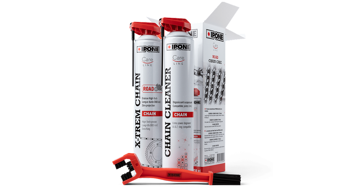 Kit Mantencion Cadena IPONE Desengrasante Cepillo Lubricante
