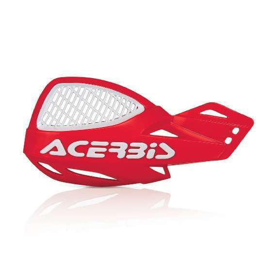 Cubre Puños Acerbis Uniko Ventilados Rojo Blanco