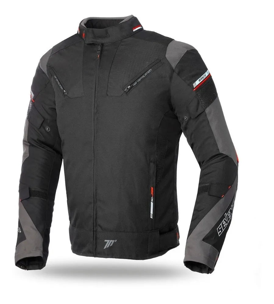Chaqueta Seventy SDJR69 Negro Rojo