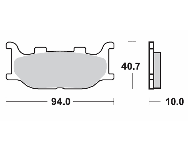 Pastilla MTX Sintetizada Delantera YAMAHA XV-250/VSTAR LMP-291