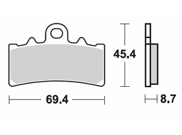 Pastilla MTX Sintetizada Delantera KTM DUKE LMP-477