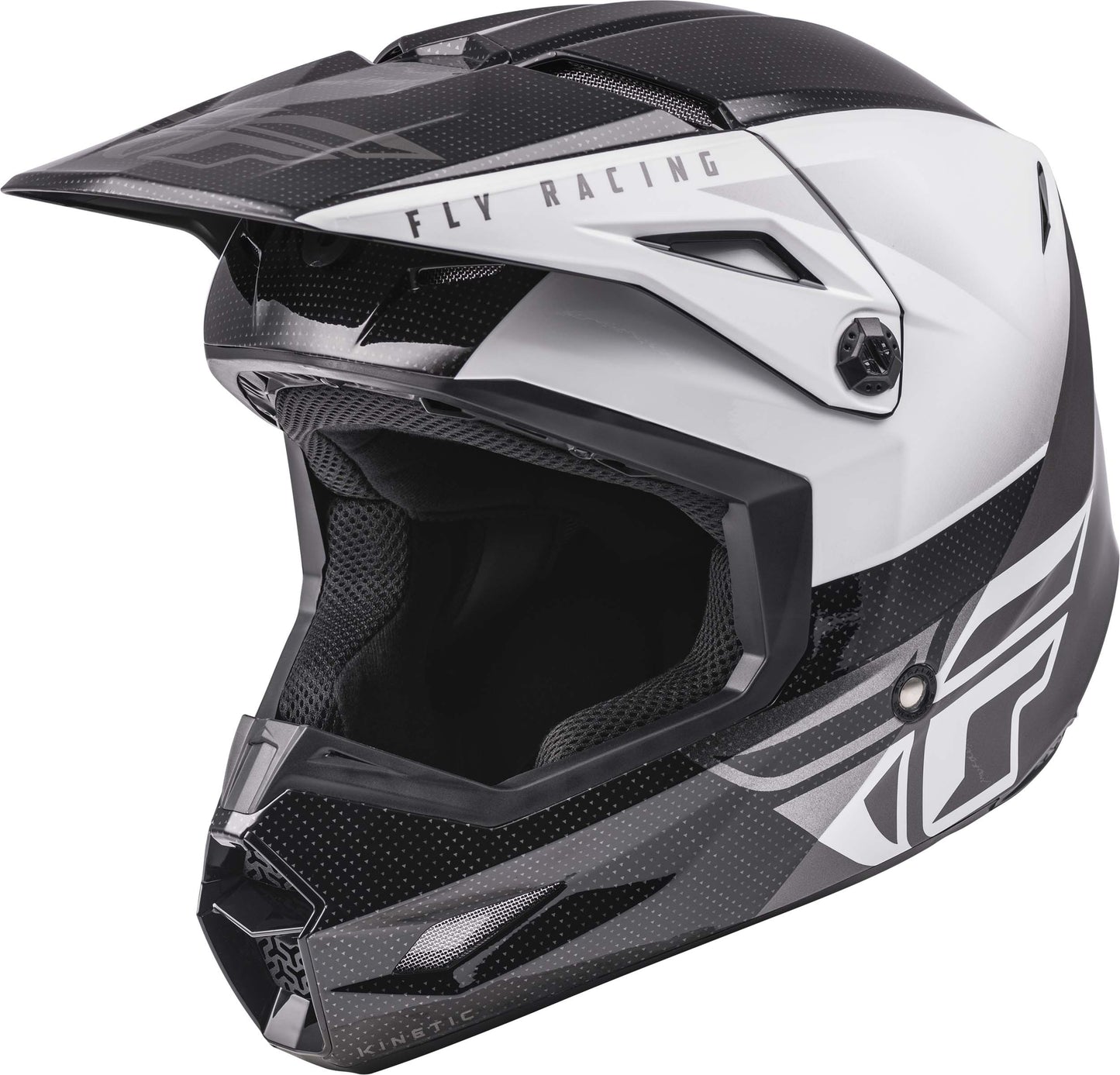 Casco FLY Kinetic Straight Edge Blanco