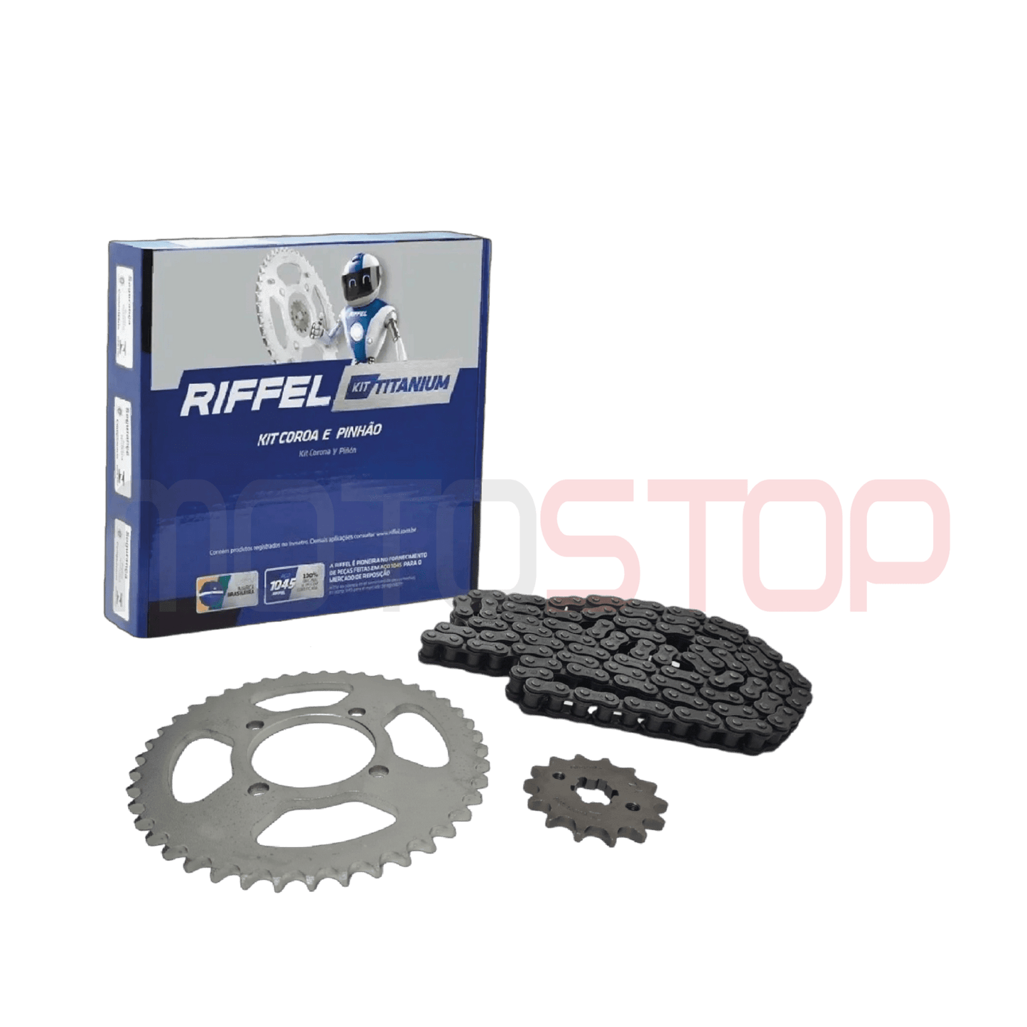 Kit Transmision Riffel YBR125 43T 14Z 428H