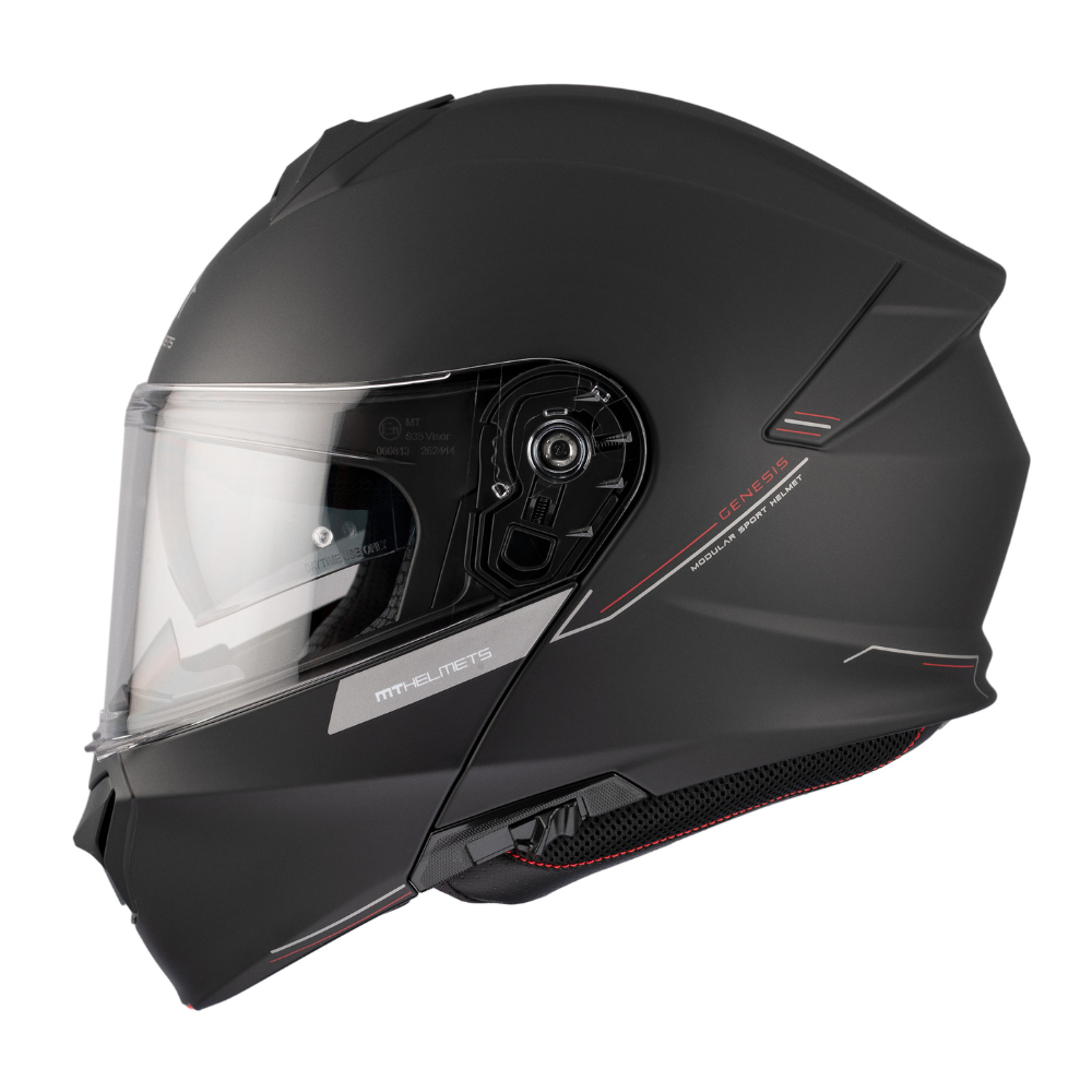 Casco MT FU935 SV Genesis SV Solid A1 Negro Mate