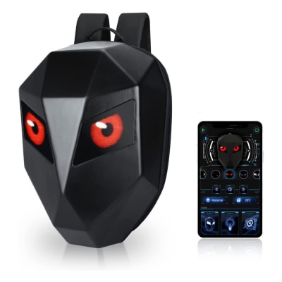 Mochila Rígida Knight Con Pantalla Led OJOS