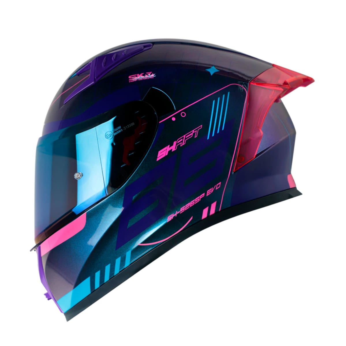 Casco Shaft 526 Cozku Camelon Morado