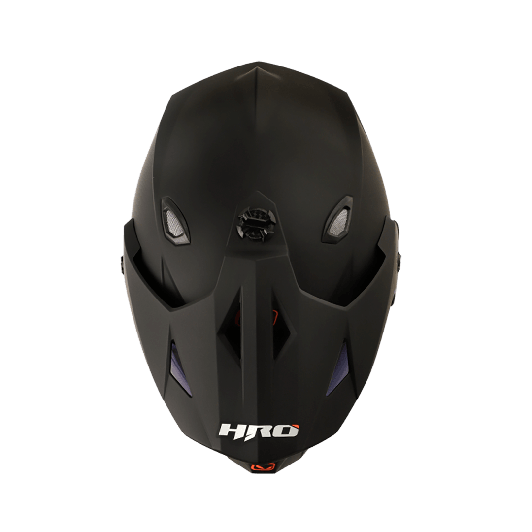 Casco HRO MX330 Solid Negro Rosa Mate