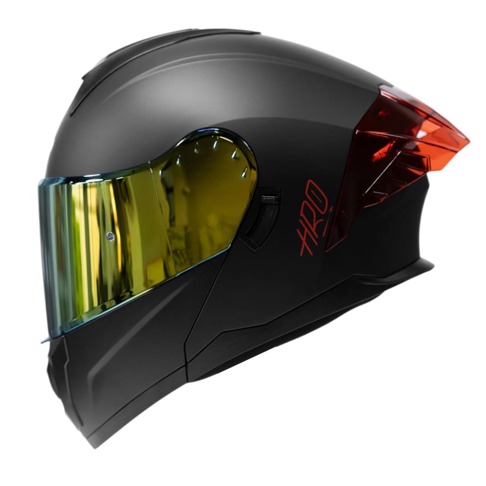 Casco HRO 3480DV Negro Rojo Matte