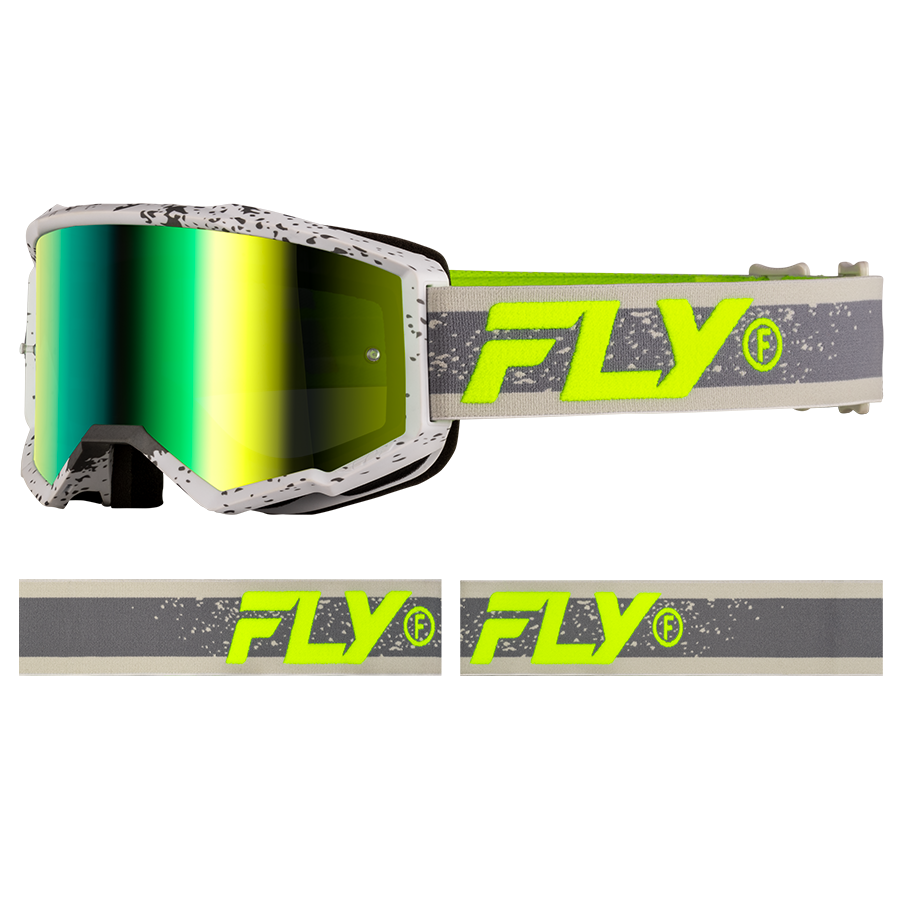 Antiparra Fly Zone Gris Amarillo Manchas