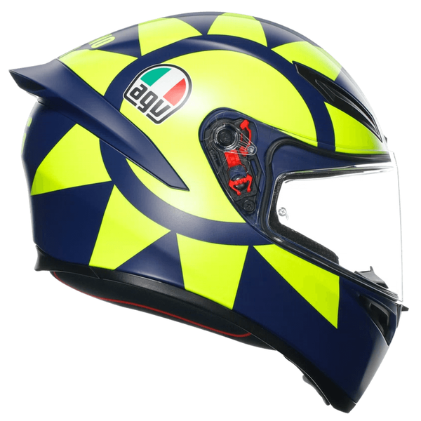 Casco AGV K1 Soleluna 2018 Amarillo Azul Matte
