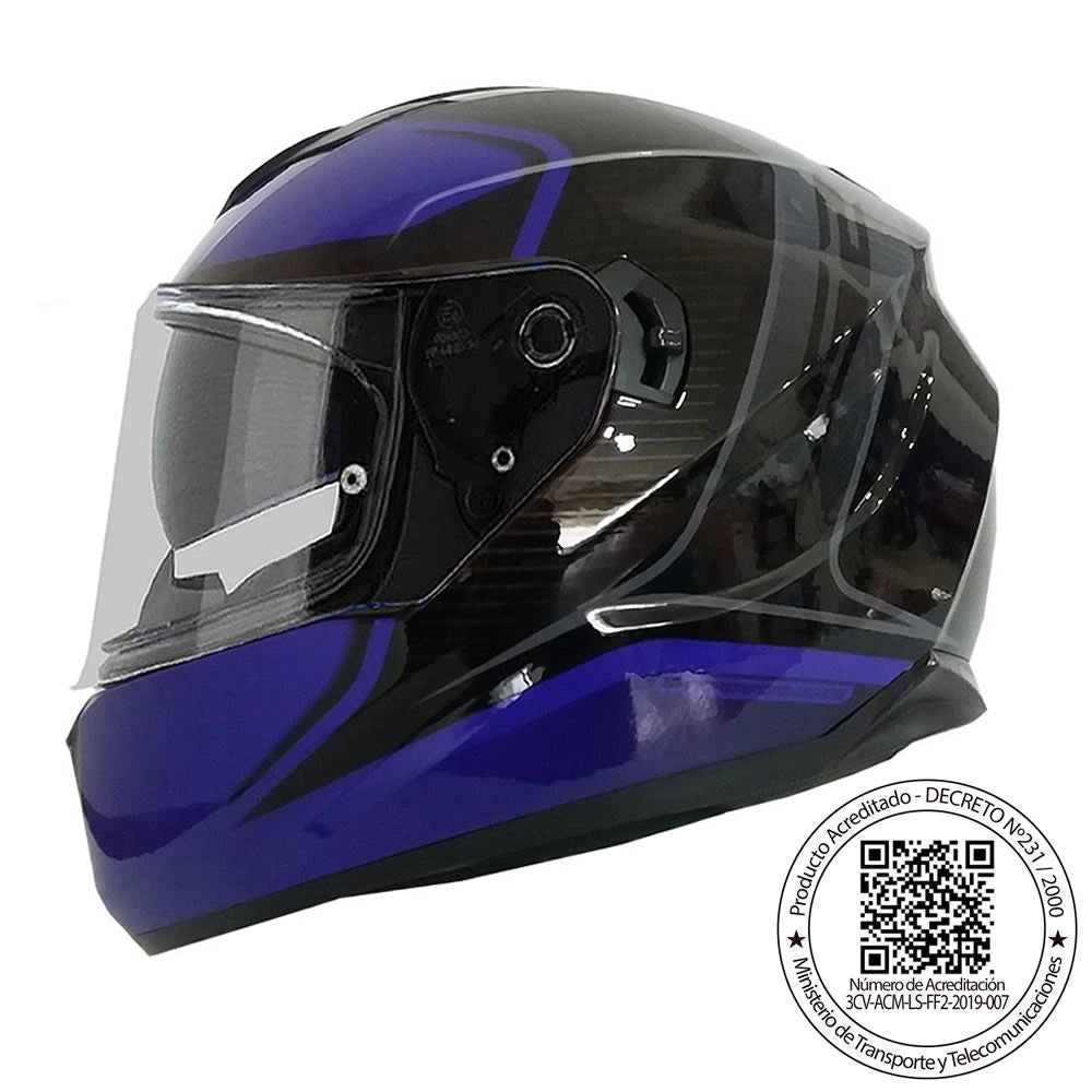 Casco LS2 FF320 Flaux Azul