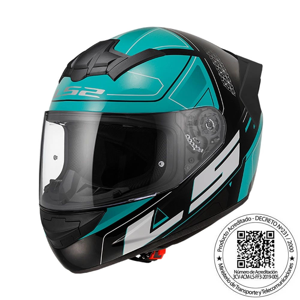 Casco LS2 FF352 Ultra Turquesa