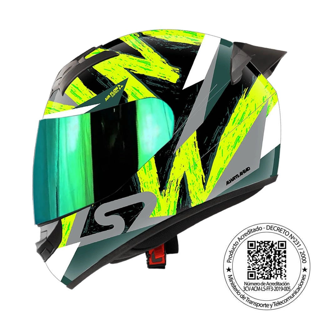 Casco LS2 FF352 Wolves Amarillo