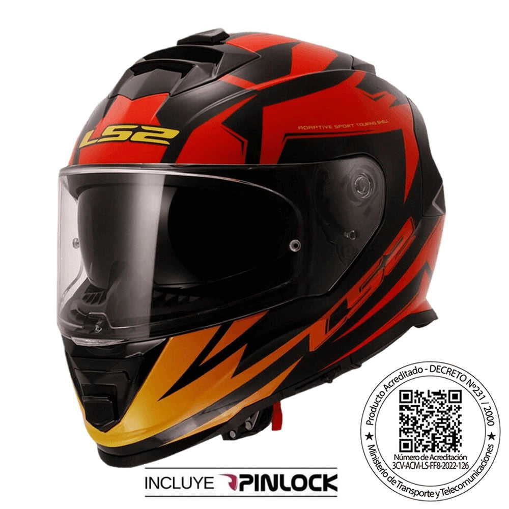 Casco LS2 FF800 Atomik Rojo Shadow