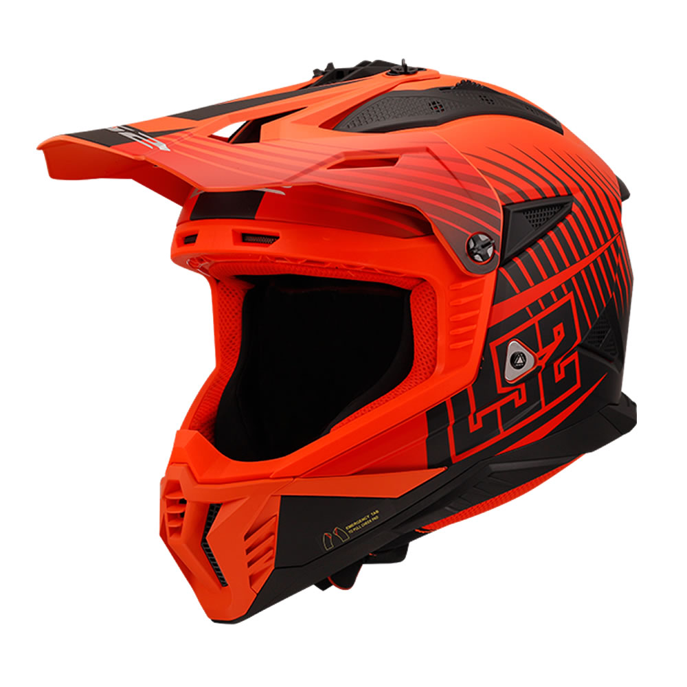 Casco Ls2 MX708 Fast Duck Naranjo