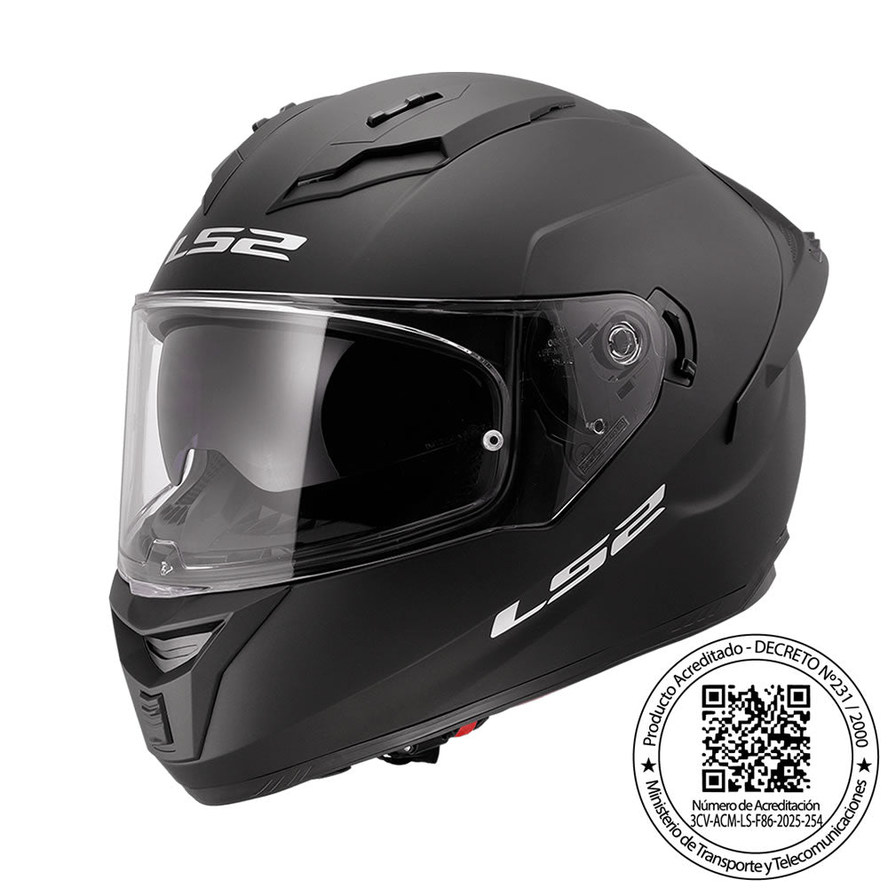 Casco LS2 FF806 Fusion Negro Matte