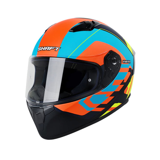 Casco Shaft 582 Naranjo Coulerat Celeste Amarillo