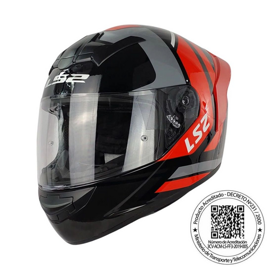 Casco LS2 FF352 Down Rojo
