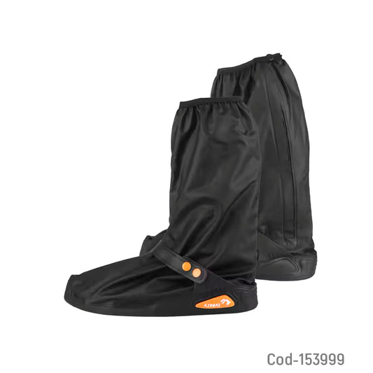 Funda Para Zapatos Impermeable Larga Detalles Naranjos
