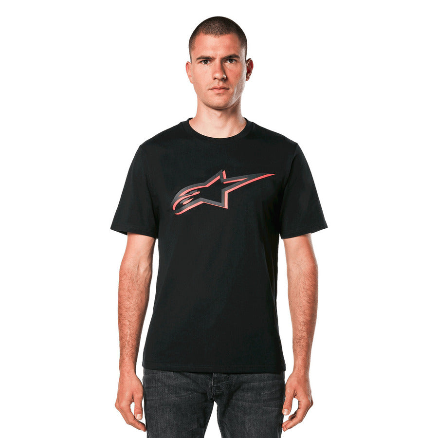 Polera Alpinestars Ageless Shadow Negro Rojo