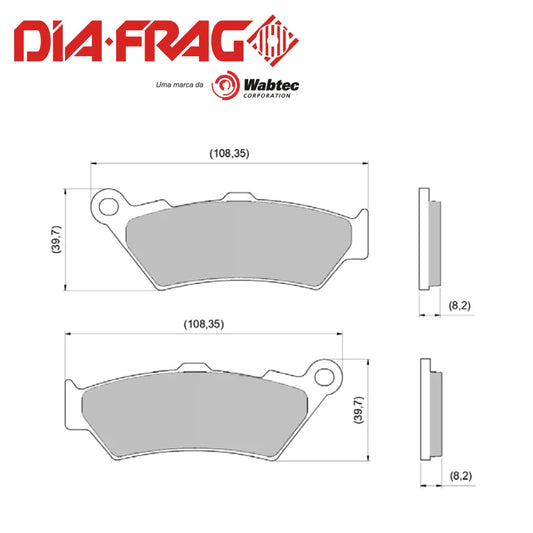 Pastilla DIAFRAG Delantera CBR250 BMW650GS