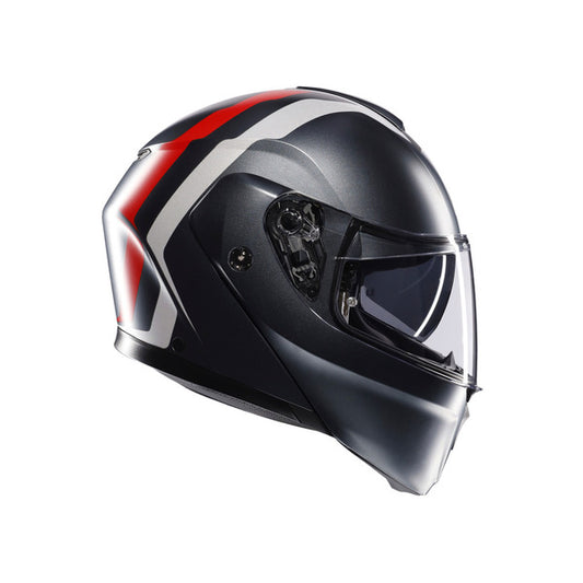 Casco AGV Streetmodular Gris Rojo