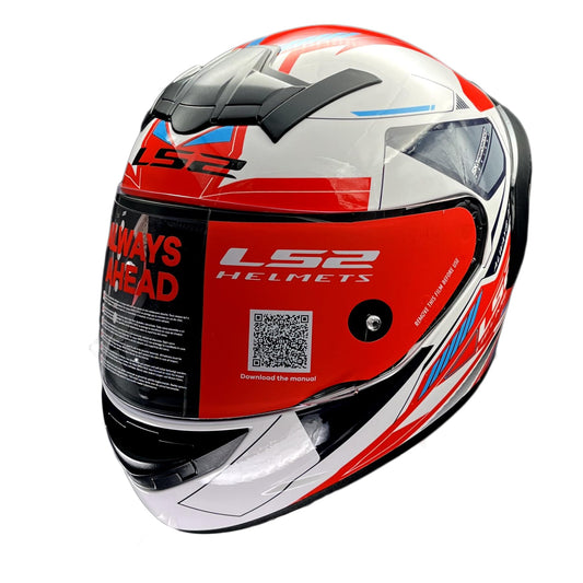 Casco LS2 FF352 Betha Blanco Rojo L