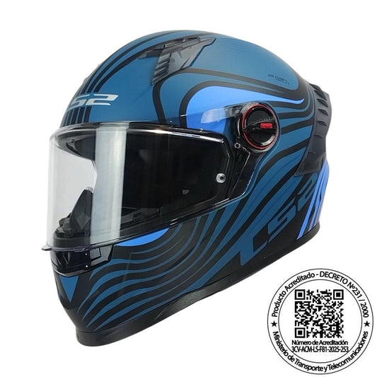 Casco LS2 FF816 COSMOS Beats Azul