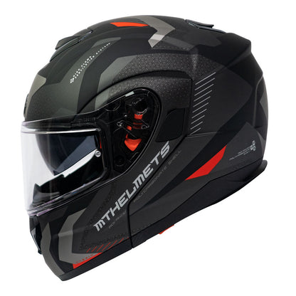 Casco MT FU401 Atom SV Hibrido F5 Rojo Mate