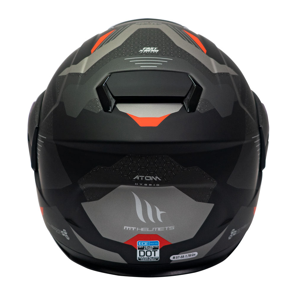Casco MT FU401 Atom SV Hibrido F5 Rojo Mate