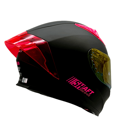 Casco Shaft 526 Negro Mate Rosa