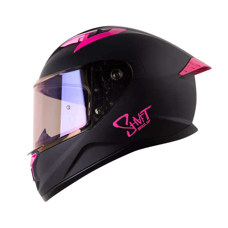 Casco Shaft 526 Negro Mate Rosa