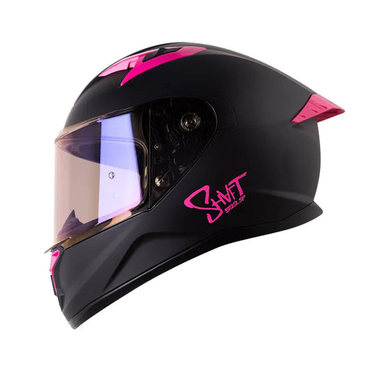Casco Shaft 526 Negro Mate Rosa