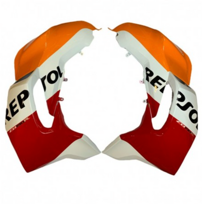Plástico Tapas Cubre Estanque Moto Honda Cb190r REPSOL año 2016-2019 PAR