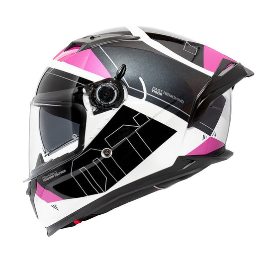 Casco MT FF128 SV Braker SV Lab A8 Rosa Brillo