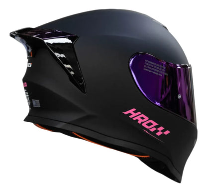 Casco HRO 506 Negro Rosa