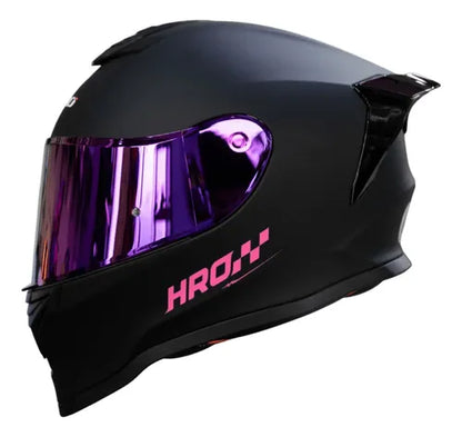 Casco HRO 506 Negro Rosa