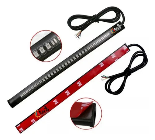 Tiras Led Para Moto con Intermitente Azul