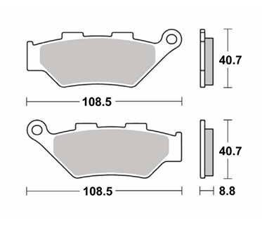 Pastilla MTX Sintetizada Trasera BENELLI TRK-502 LMP-583