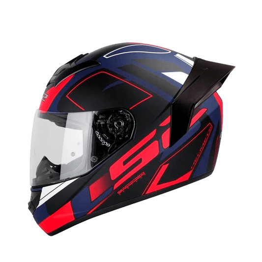 Casco Ls2 Ff352 Cypress Azul Rojo