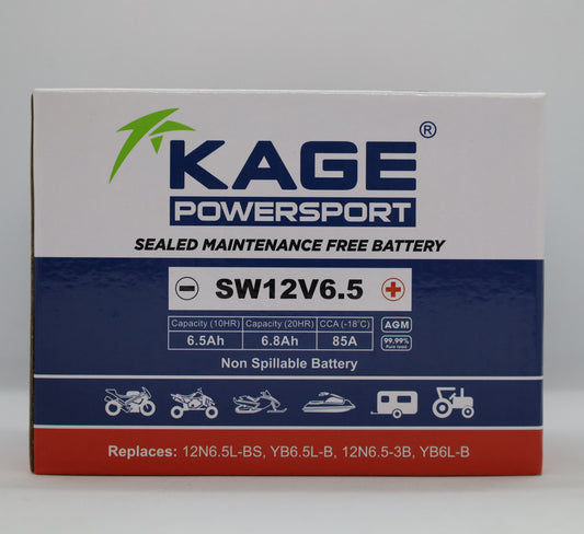 Bateria Kage 12N6.5L YTX6.5L YB6.5L 12N6.5-3B YB6L-B