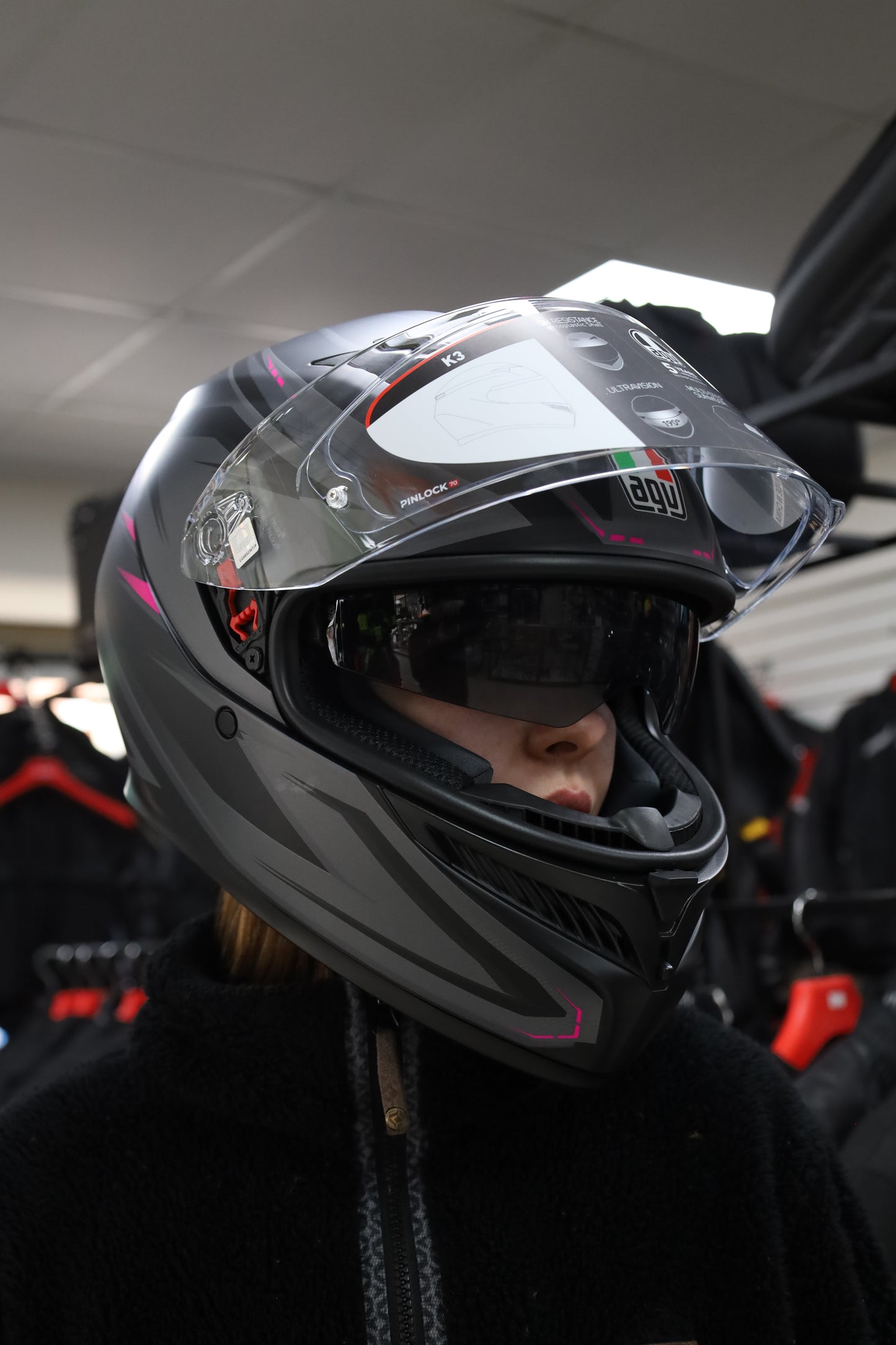 Casco AGV K3 Syth Fucsia