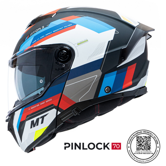 Casco MT FU404 SV Atom 2 SV Bast A1 Negro Mate