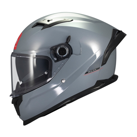 Casco MT FF128 SV Braker SV Solid A12 Gris Brillo
