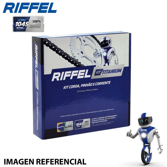 Kit Transmision Riffel YS250 Fazer 45T 15Z