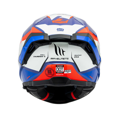 Casco MT FF118 SV Thunder 4 SV Exa C7 Azul Brillo