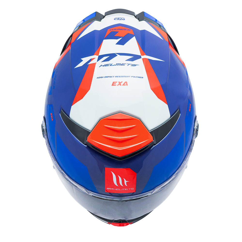 Casco MT FF118 SV Thunder 4 SV Exa C7 Azul Brillo